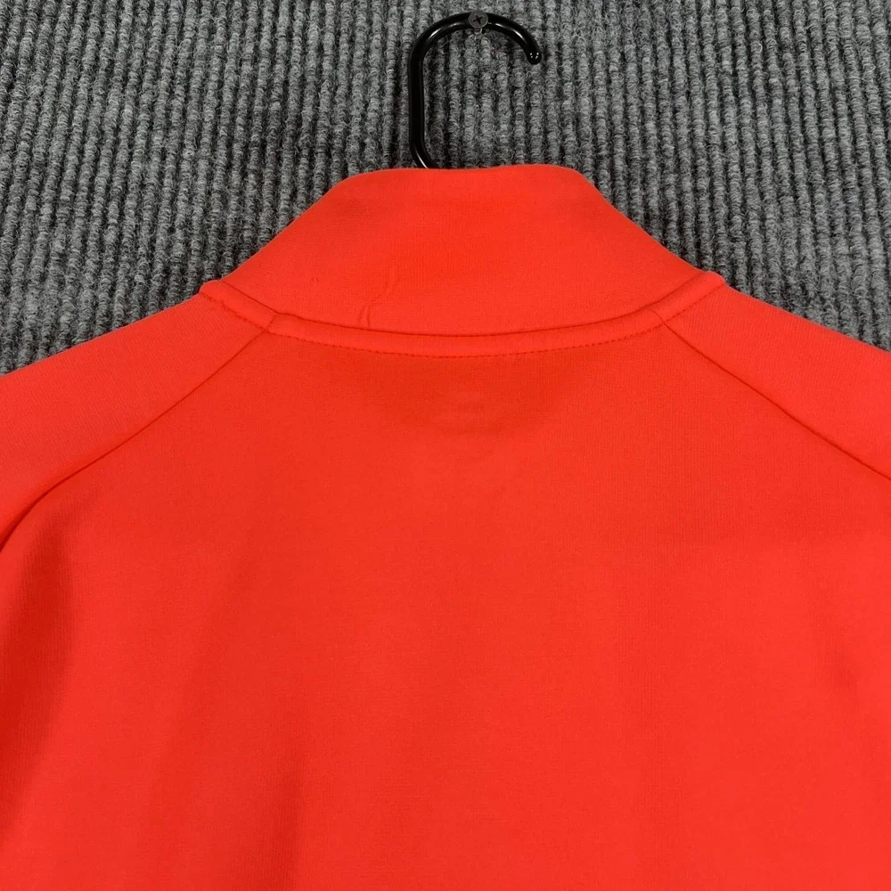 Under Armour Pullover Mens Medium Pink Quarter Zip Fleece Mock‎ Neck Loose Fit